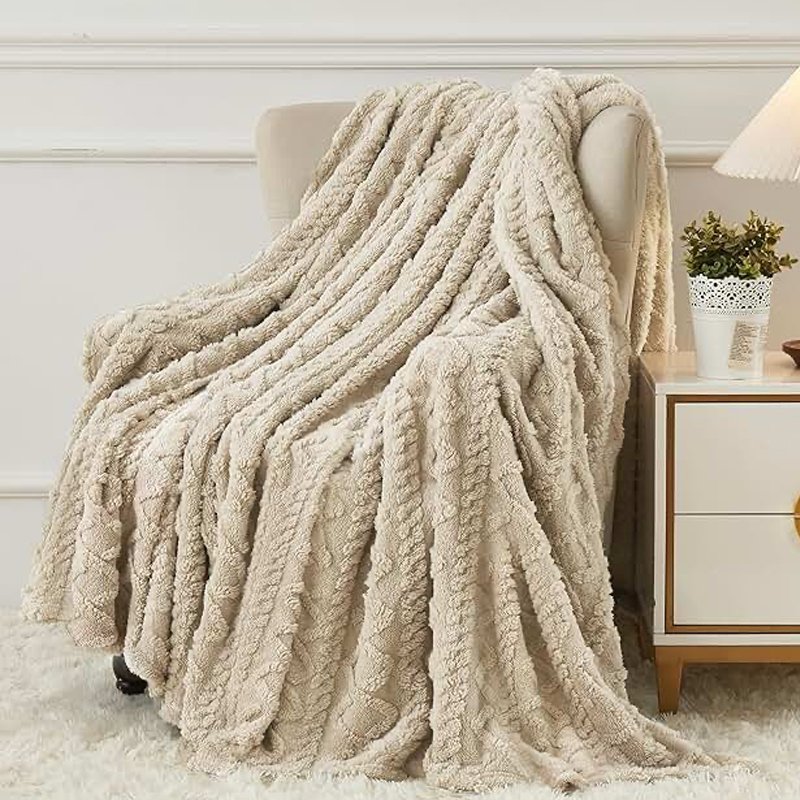 Ultra-Soft Faux Fur Throw Blanket
